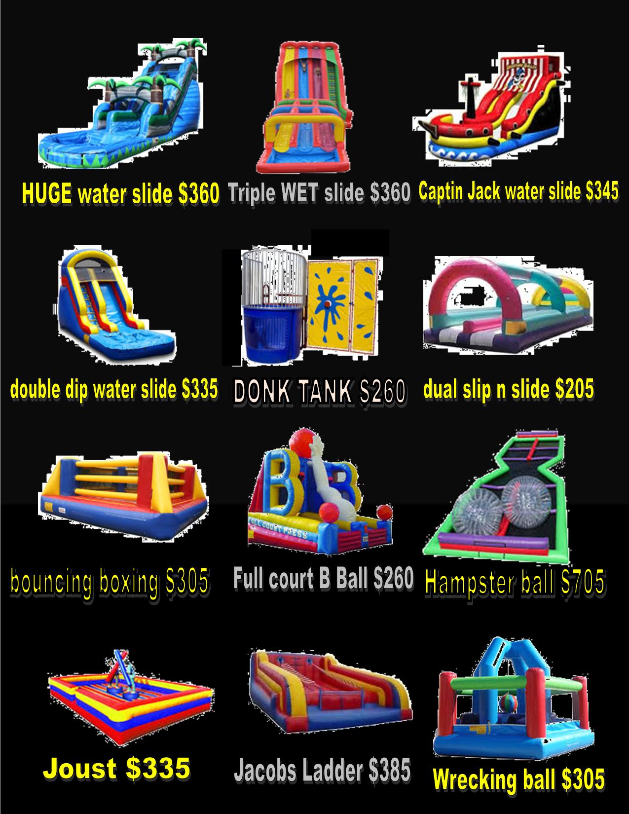 Slide and Game Bounce Houses
